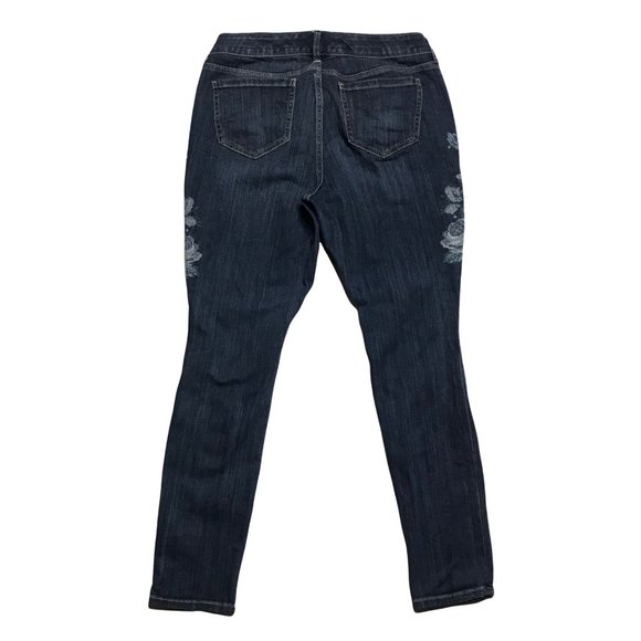 Torrid floral embroidered skinny Jeans 12R - Picture 3 of 9